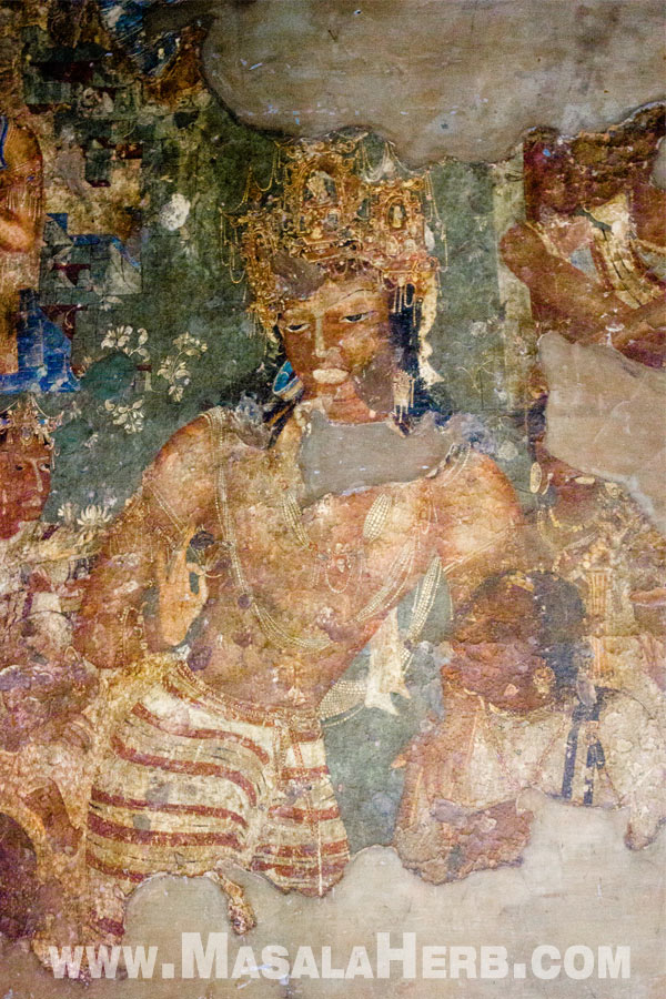 ancient Buddhist prince painting