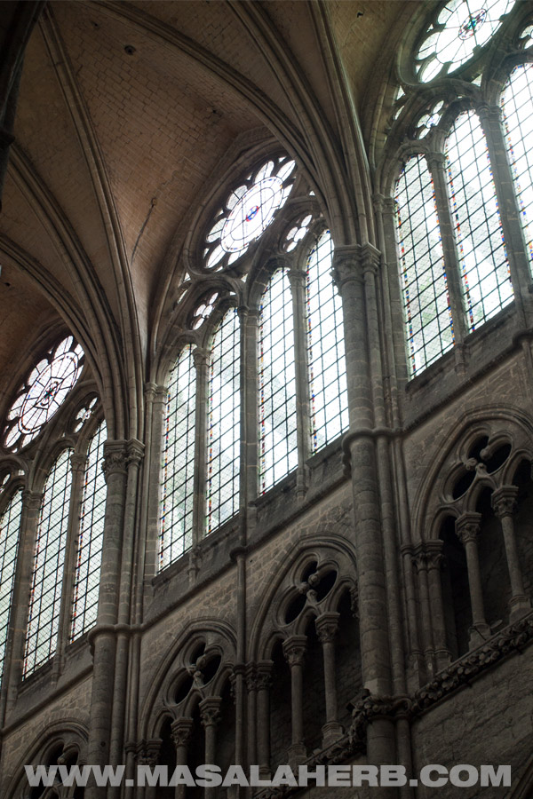 The amiens cathedral from the inside