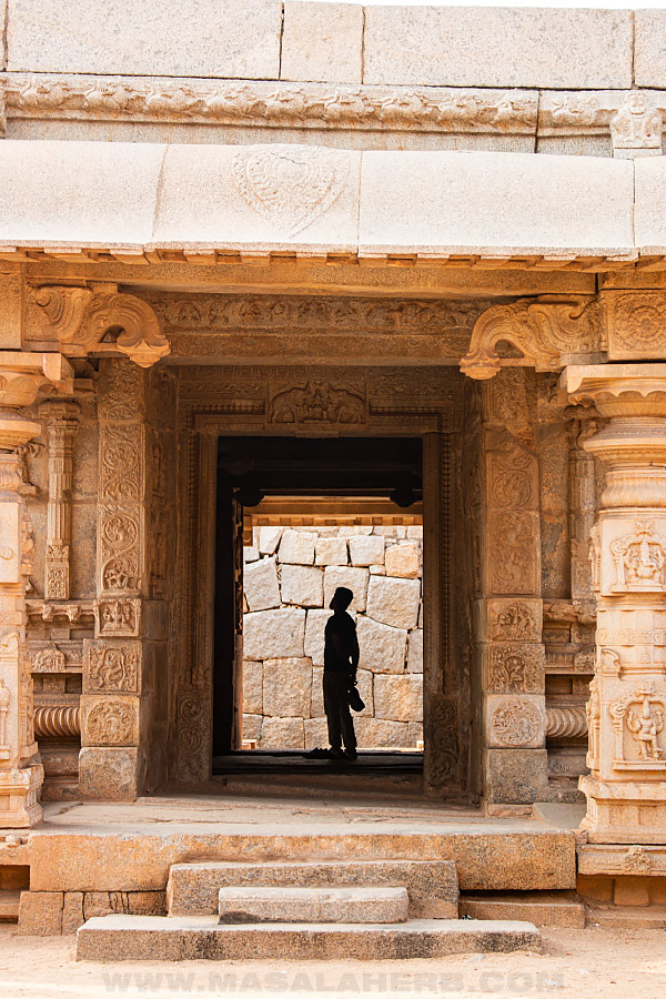visiting the temples of hampi