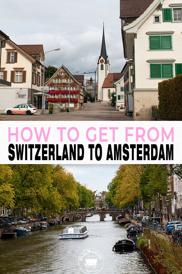 How to get from Switzerland to Amsterdam pin image