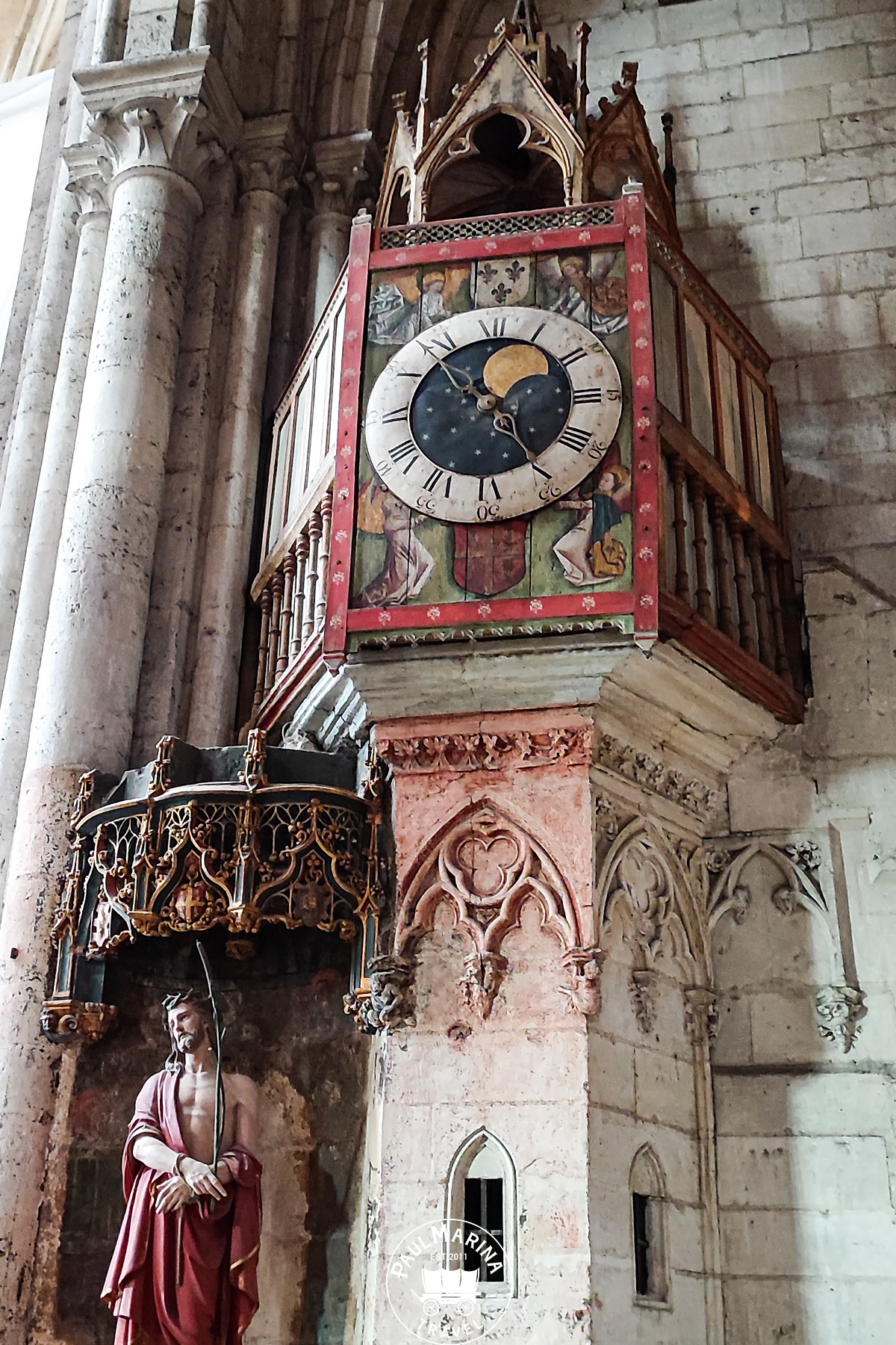 medieval chiming clock Beauvais Cathedral