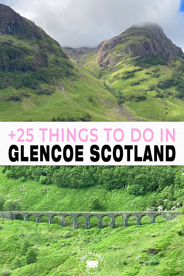 +25 Things to do in Glencoe Scotland pin image