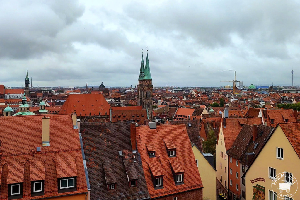 view of nuremberg from the castle