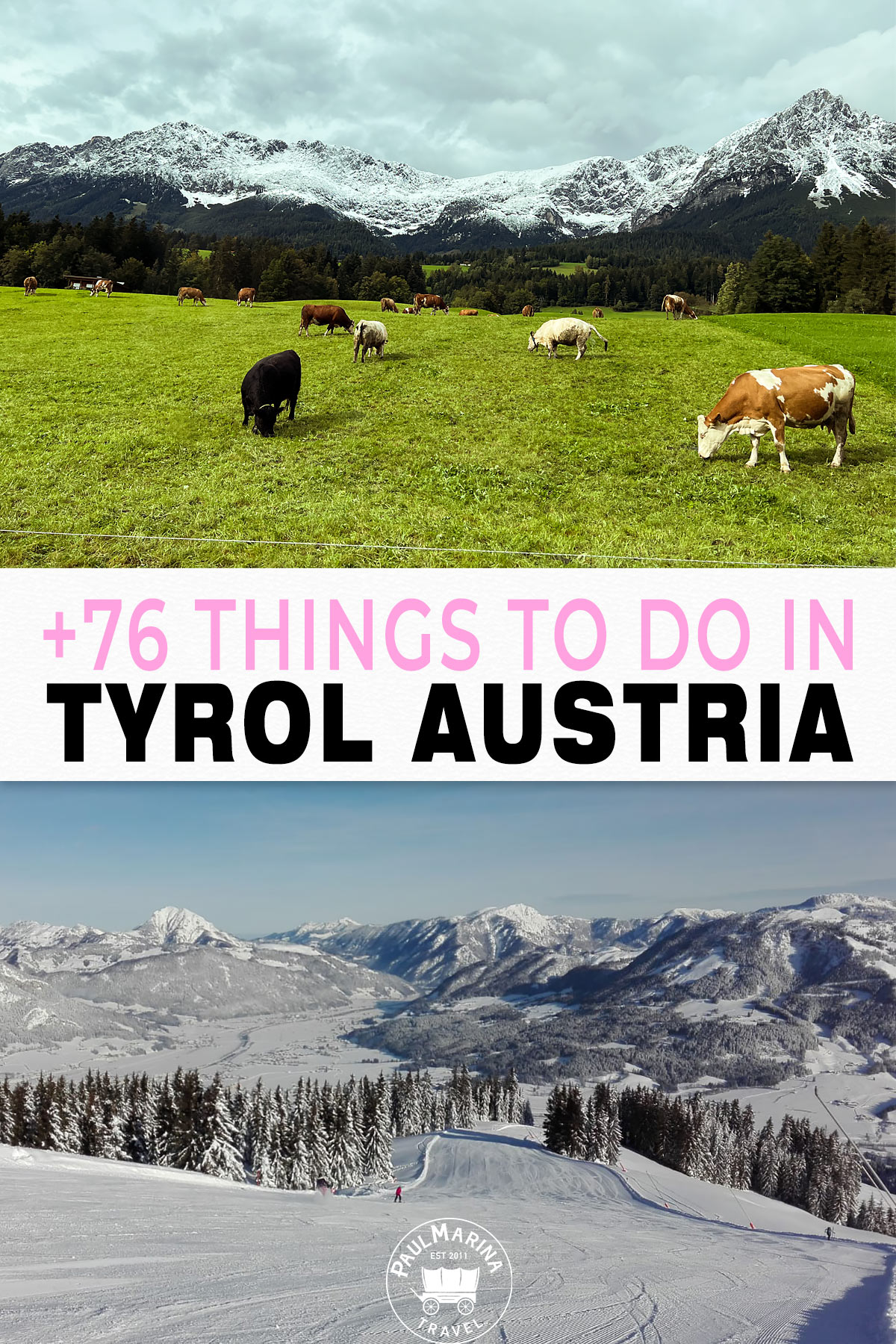 +76 Things to do in Tyrol Austria pin image