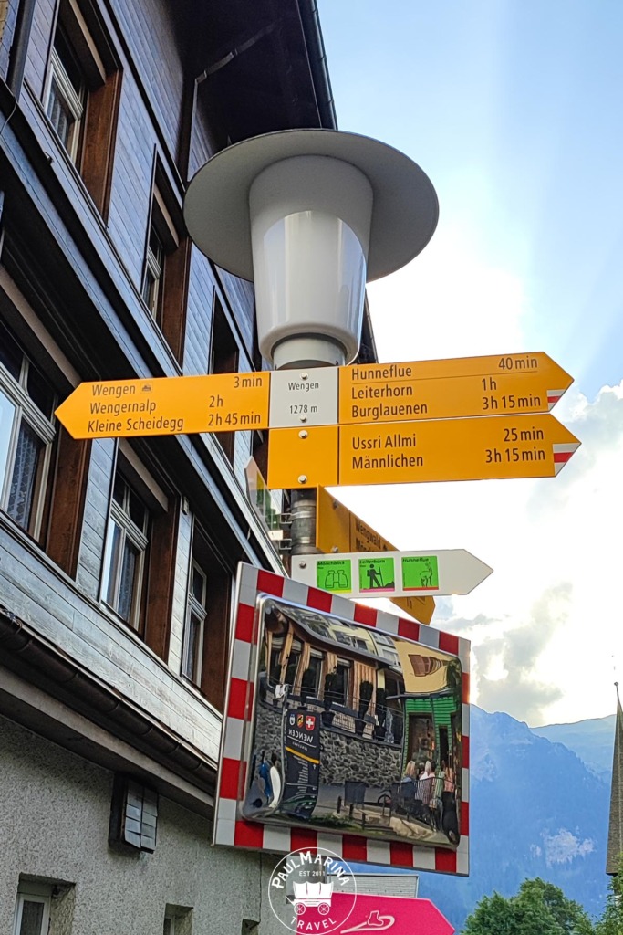 hiking routes in Wengen