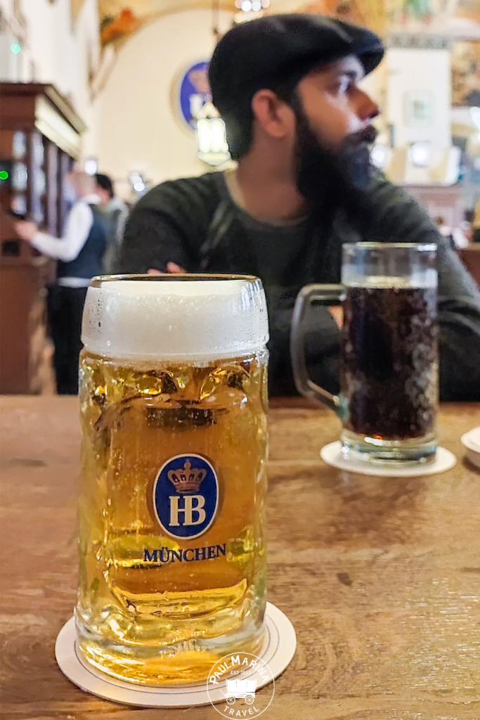 A small Hofbräuhaus beer