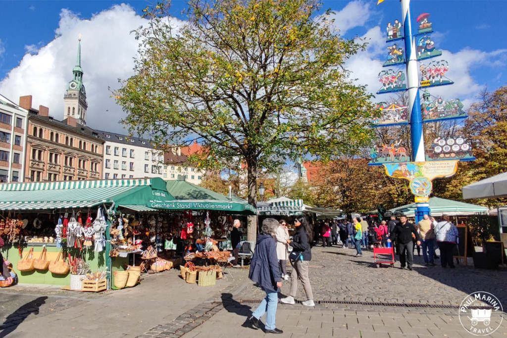Daily Victuals Market in the city center (Viktualienmarkt)