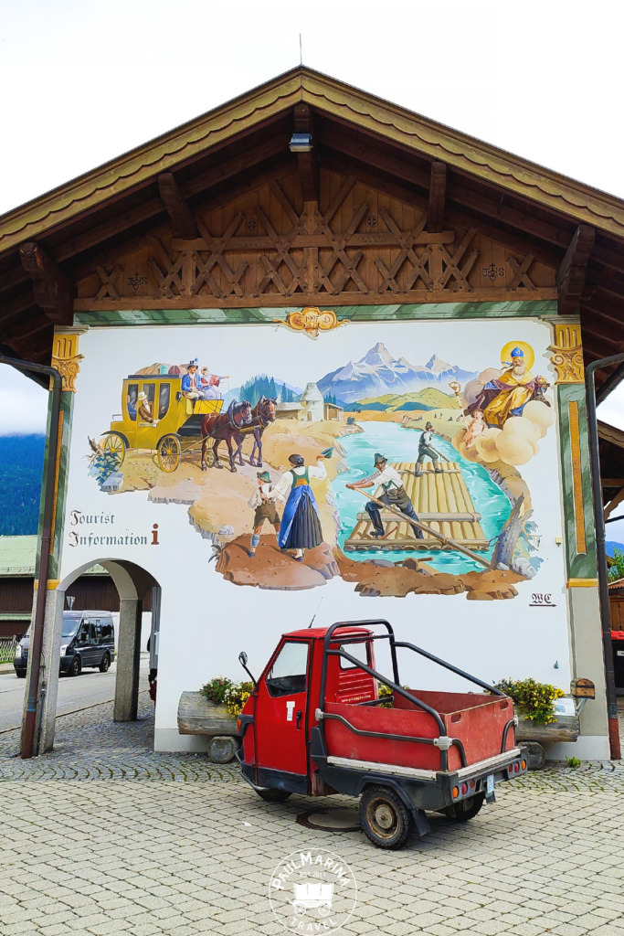 Wallgau Tourism Information House Mural