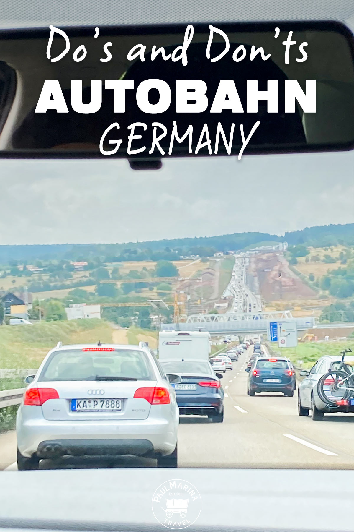 The German Autobahn Highway pin picture