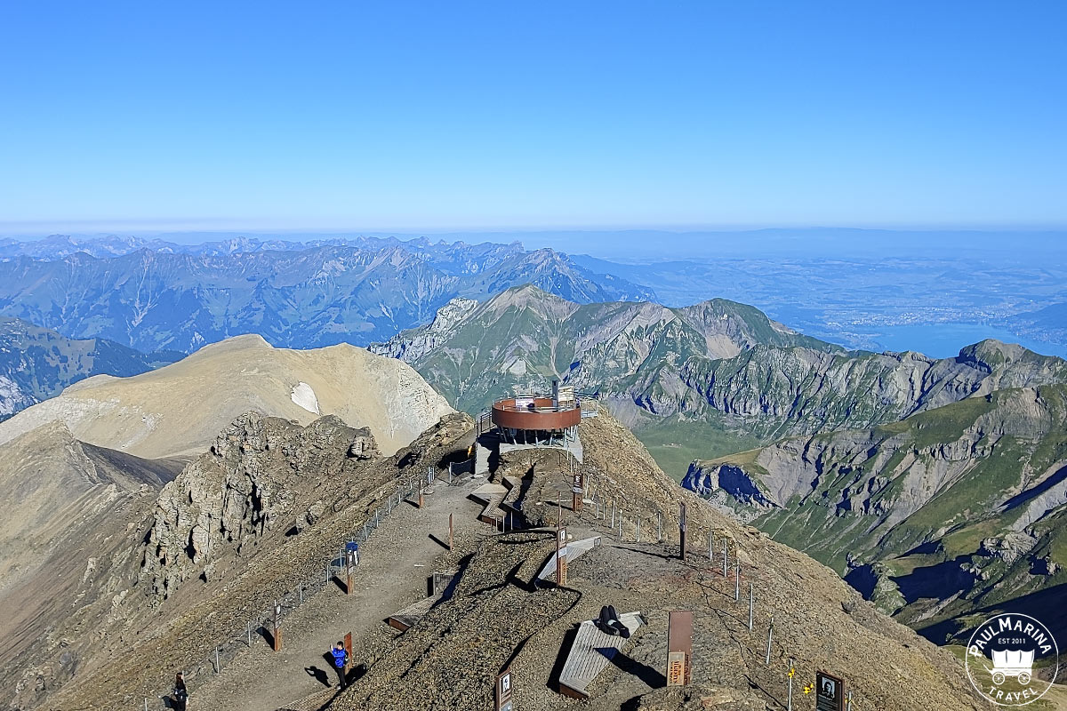 Walk of Fame Schilthorn and skyline view