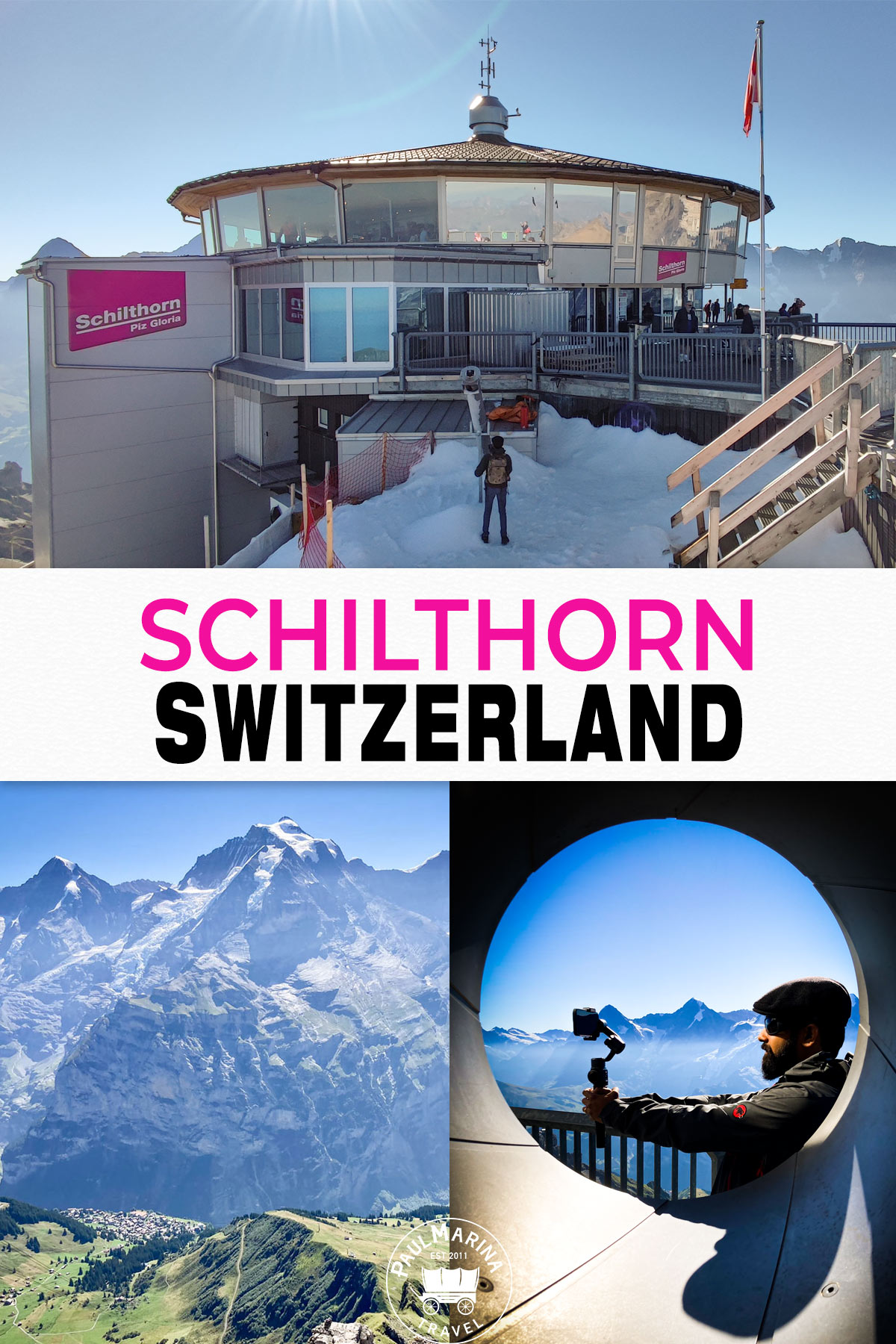 Guide to the Schilthorn Switzerland pin picture