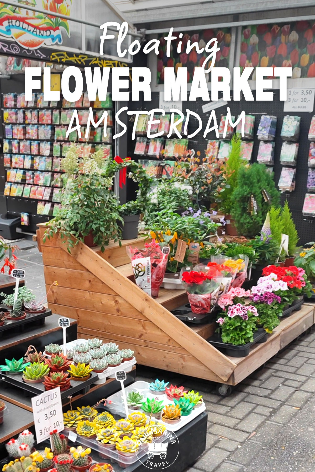 Floating Flower Market Amsterdam (Bloemenmarkt) pin image