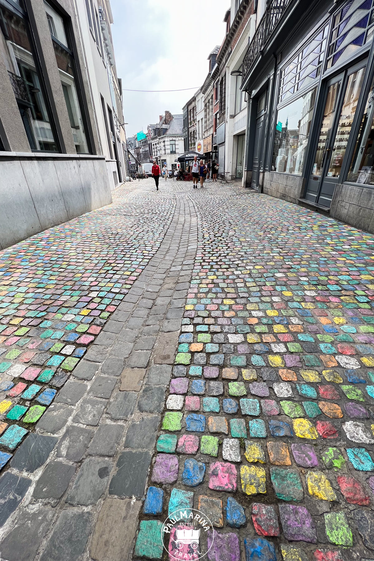 Colorful Cobbled Streets of Mons