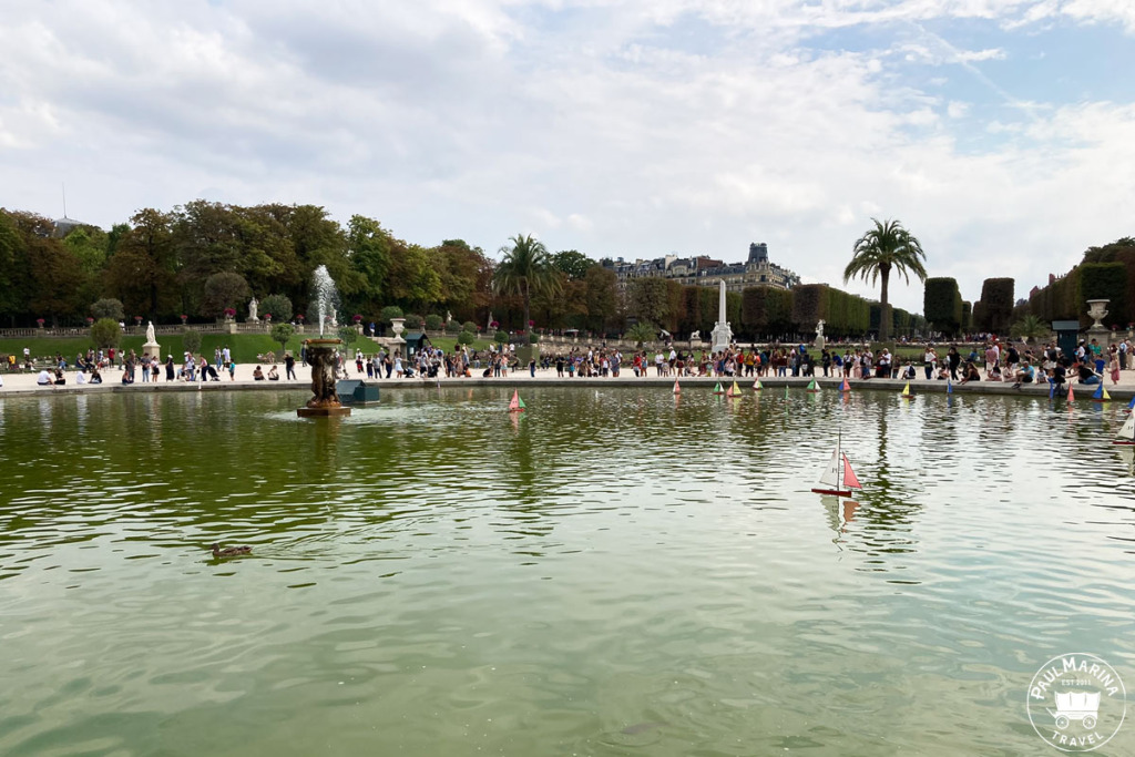 The grande basin in the Luxembourg garden with remote control sail boats