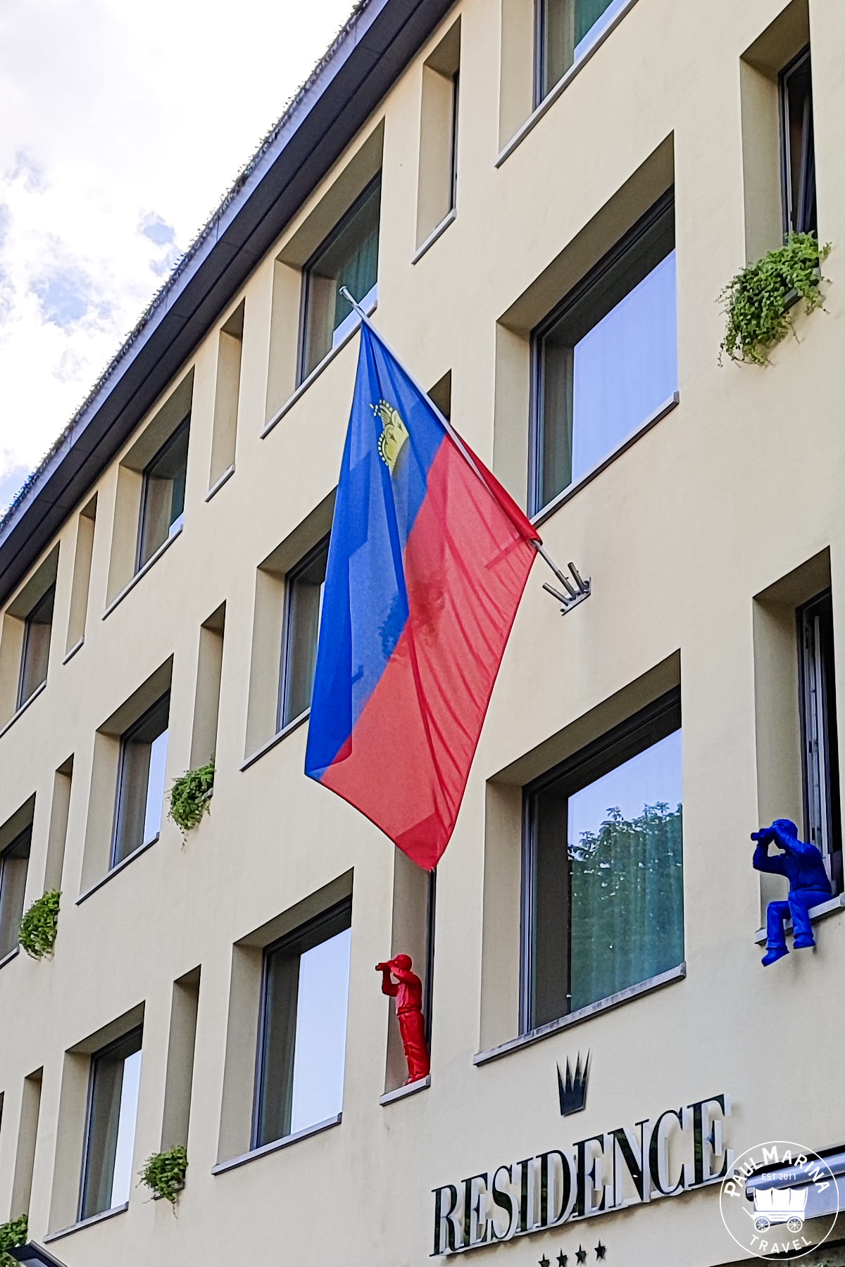 Flag of the principality of Liechtenstein