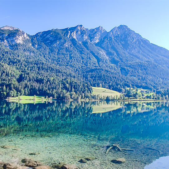 lake in the tyrolean alps