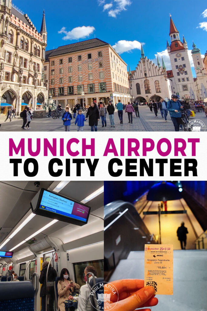 Train from Munich Airport to City Center Instructions + Tips pin image