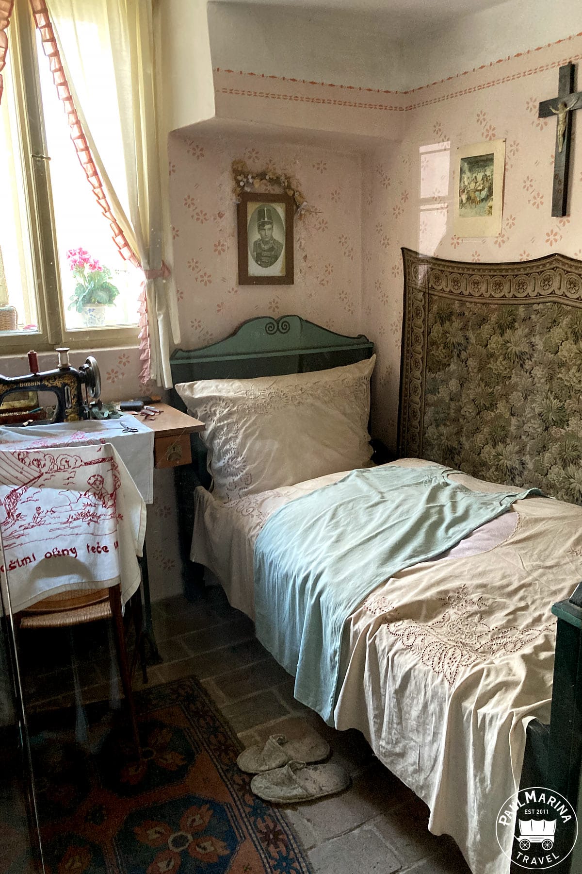 The interior of one of the rooms in the Golden Lane