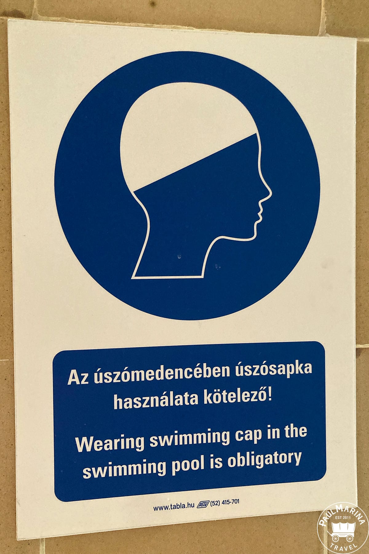 Swimming Cap Rule in one pool at Gellért
