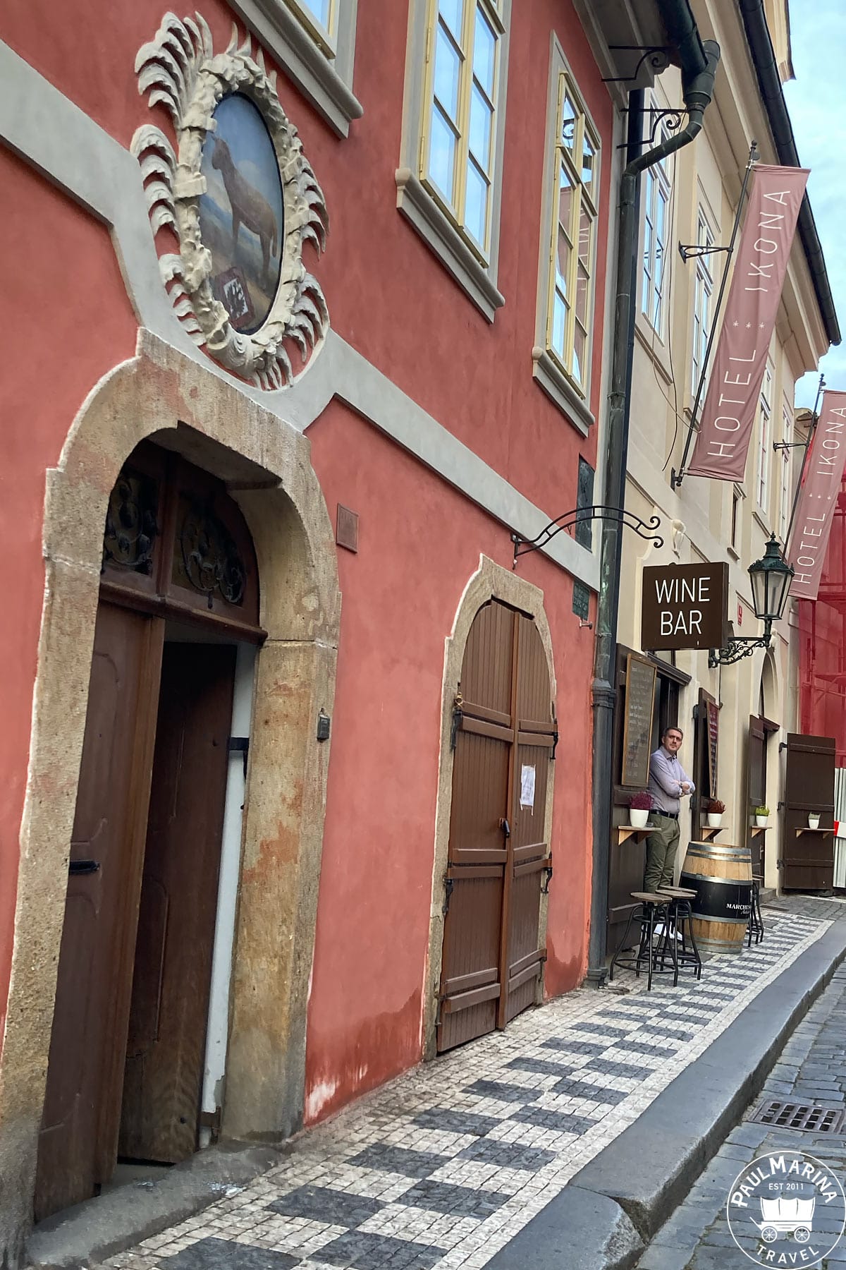 Charming wine bar in Prague