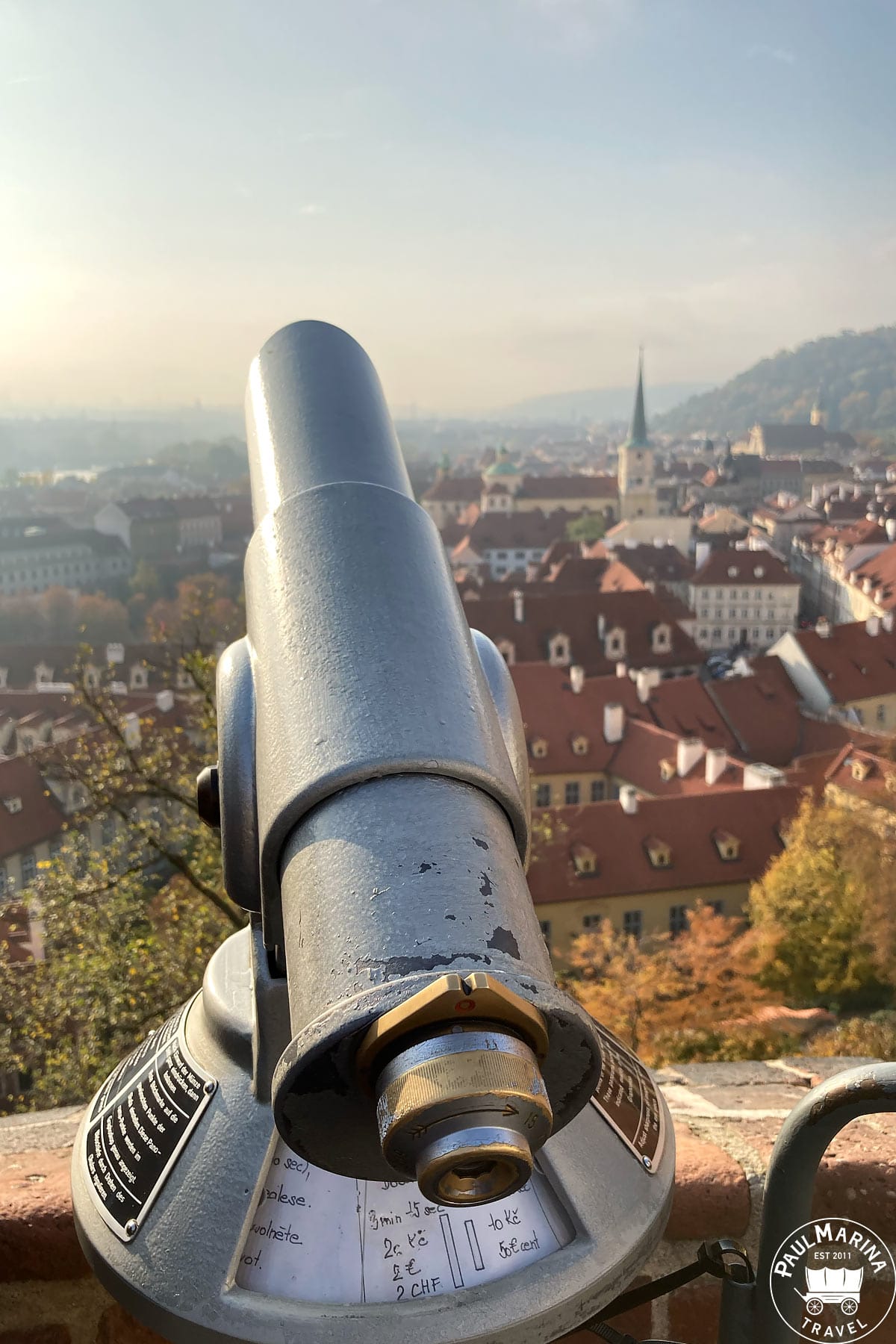 Look out from the Prague Castle