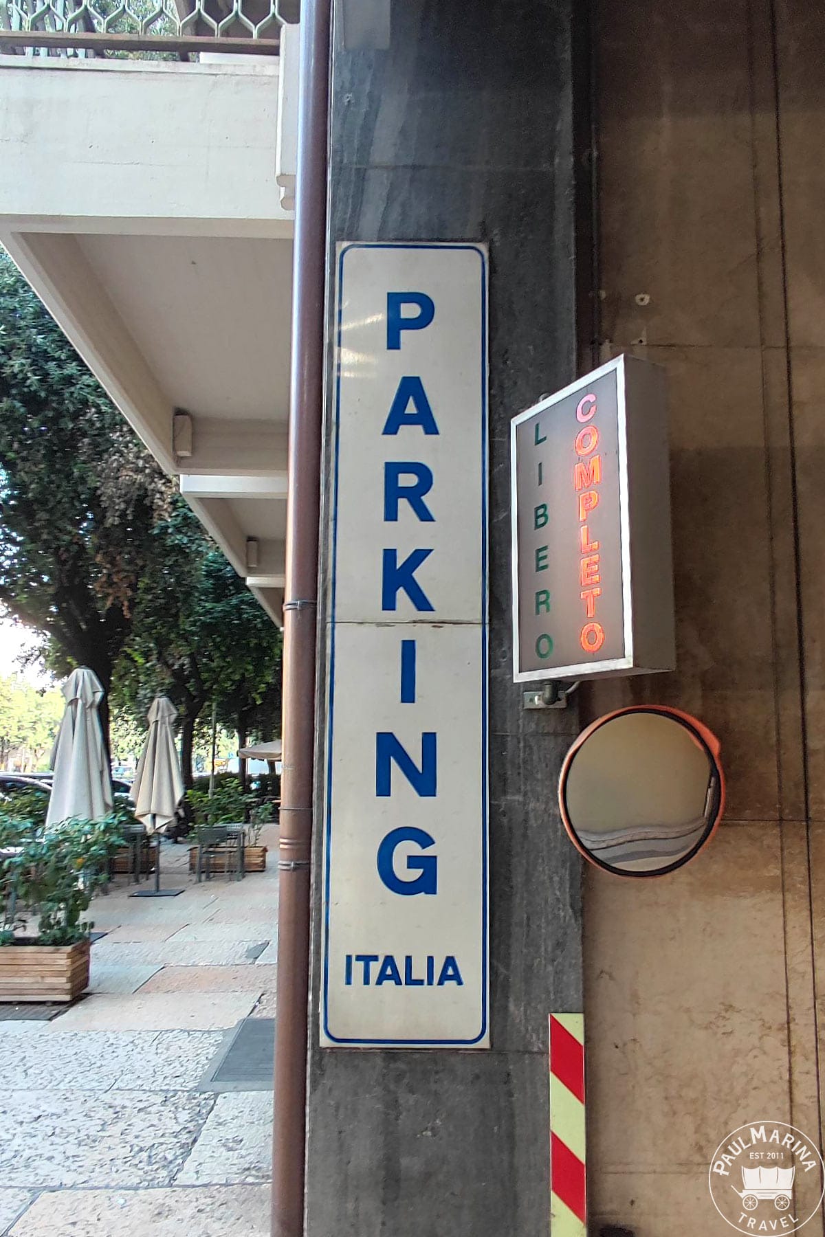 Parking sign