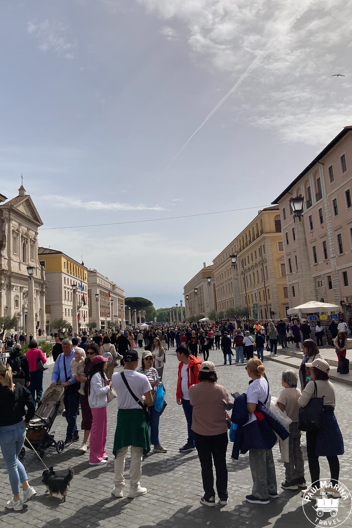 A smaller guided group tour at the Vatican