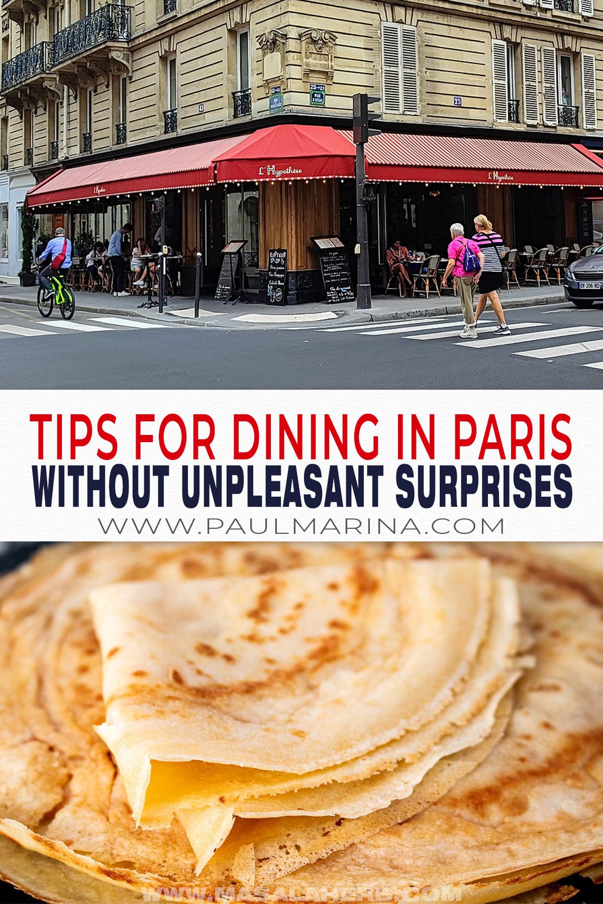 Tips for Tourists Dining in Paris Without Unpleasant Surprises pin