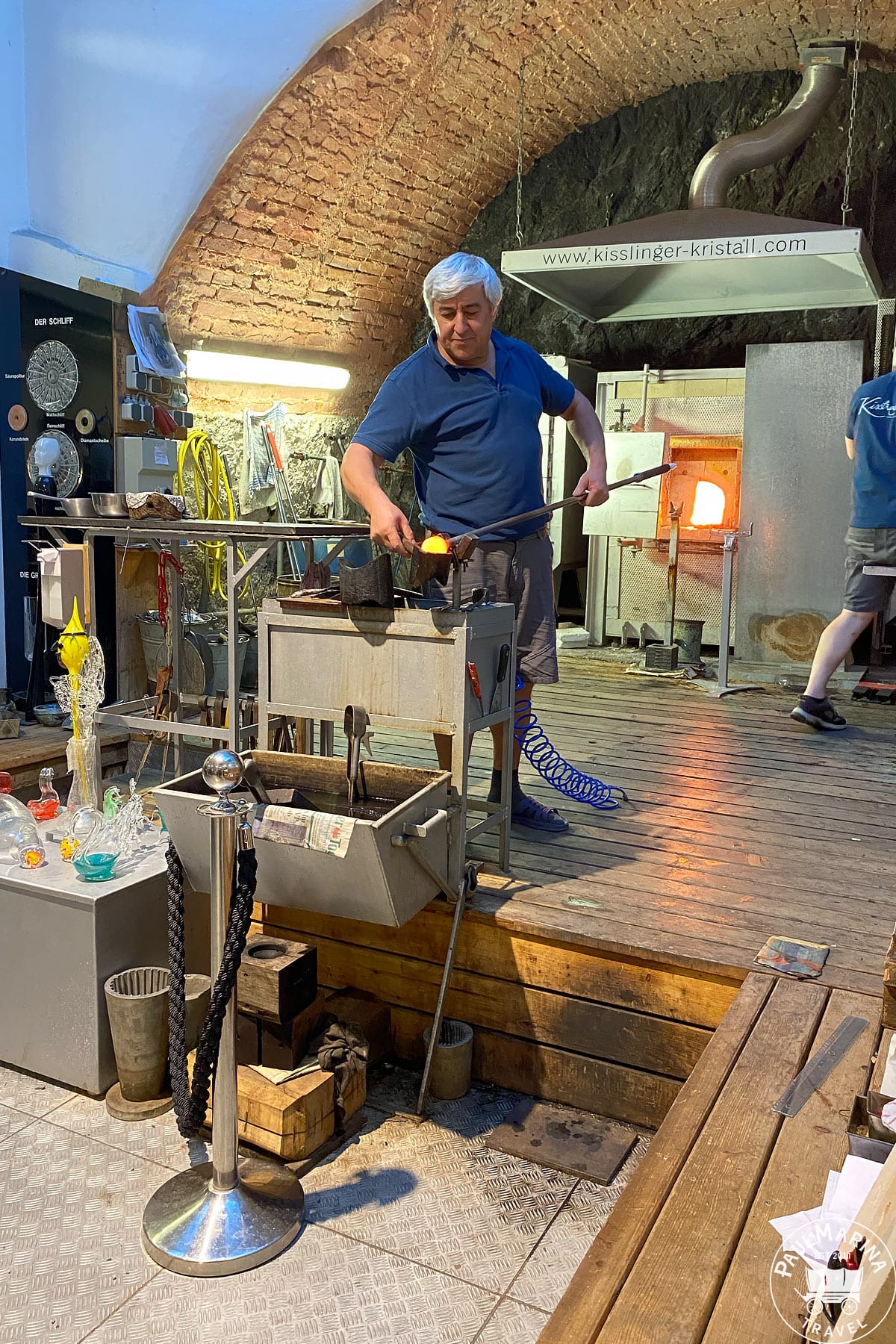 Show glass blowing at Kisslinger in Rattenberg