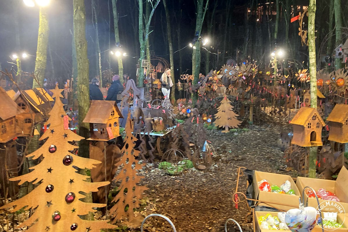 A forest of metal trees