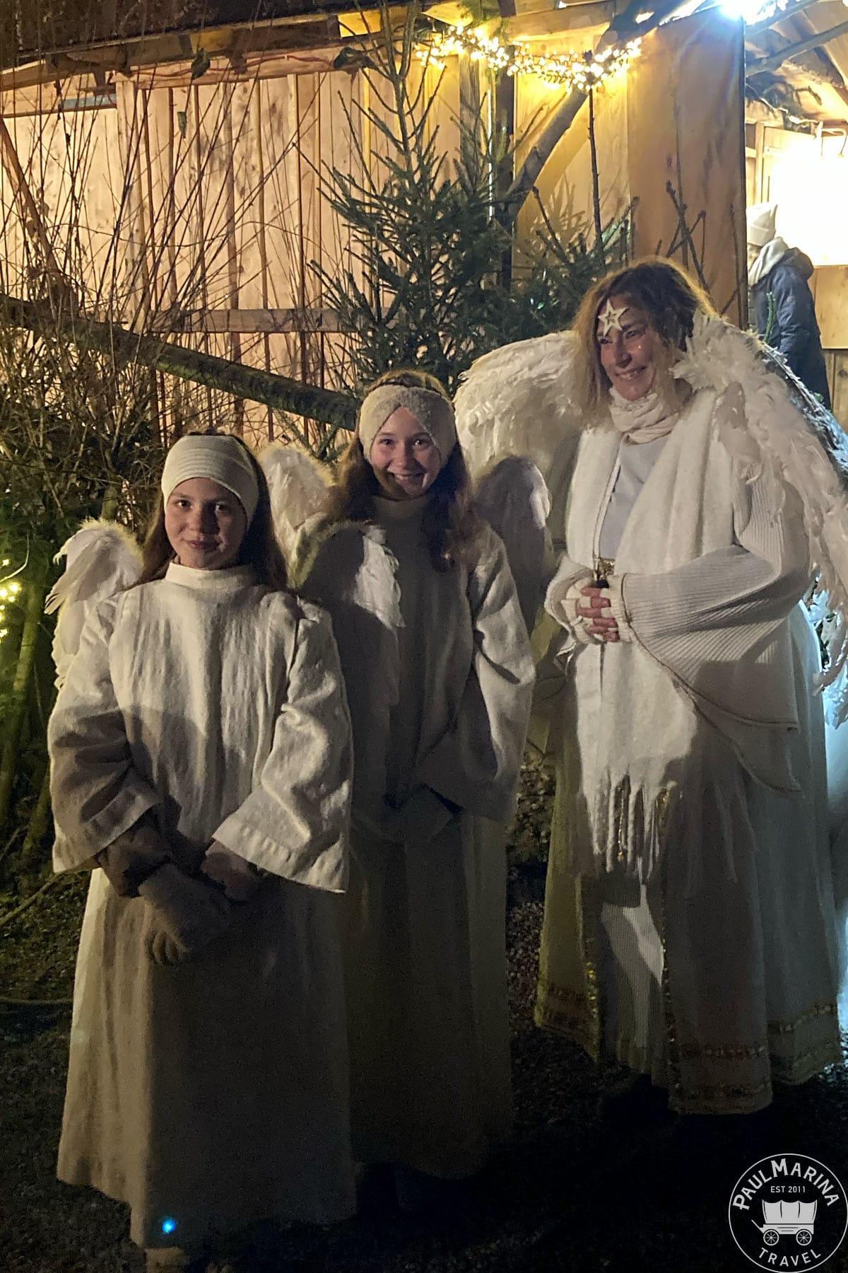 Angels at the Christmas market