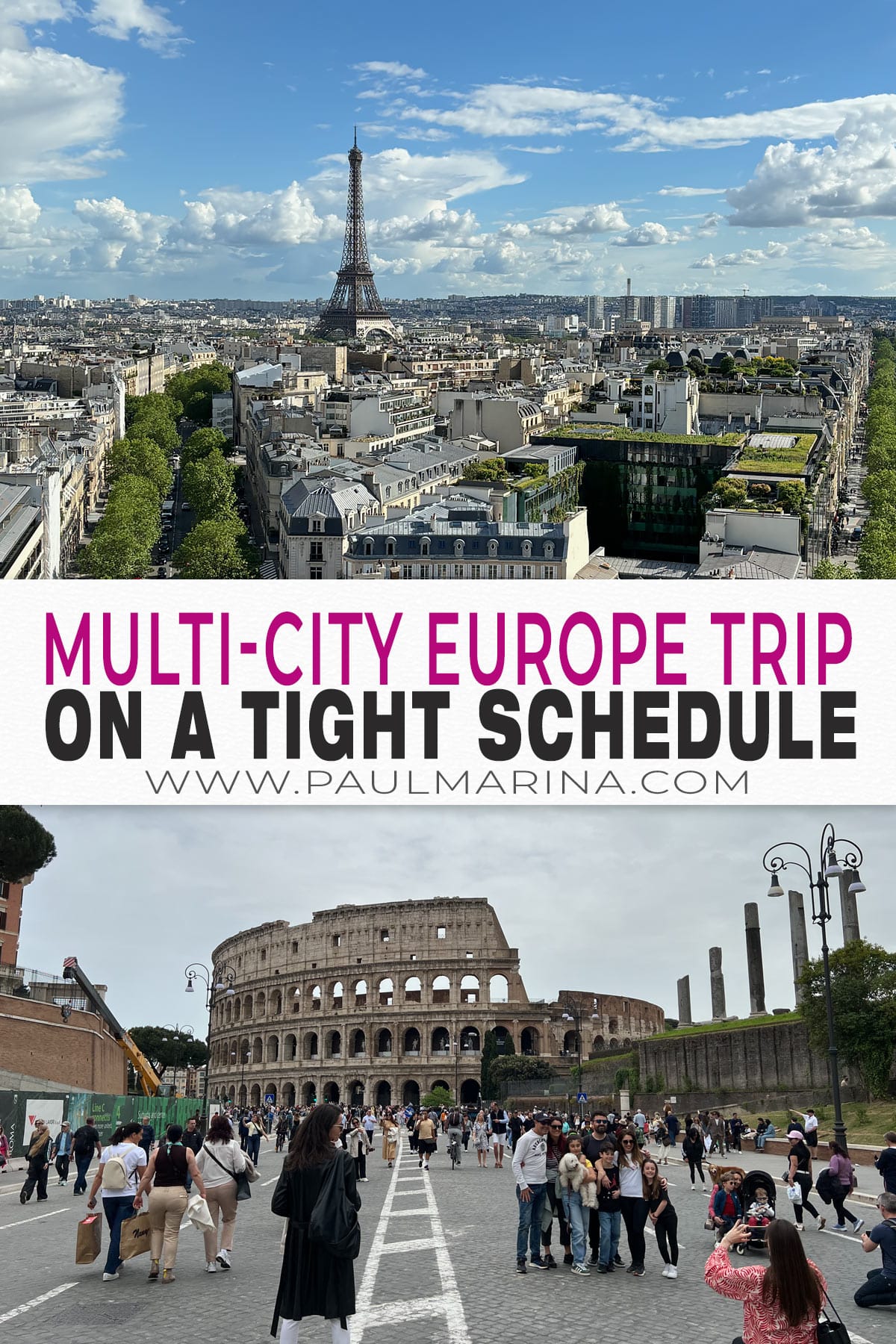 Tips for a Multi-City Europe Trip on a Tight Schedule pin