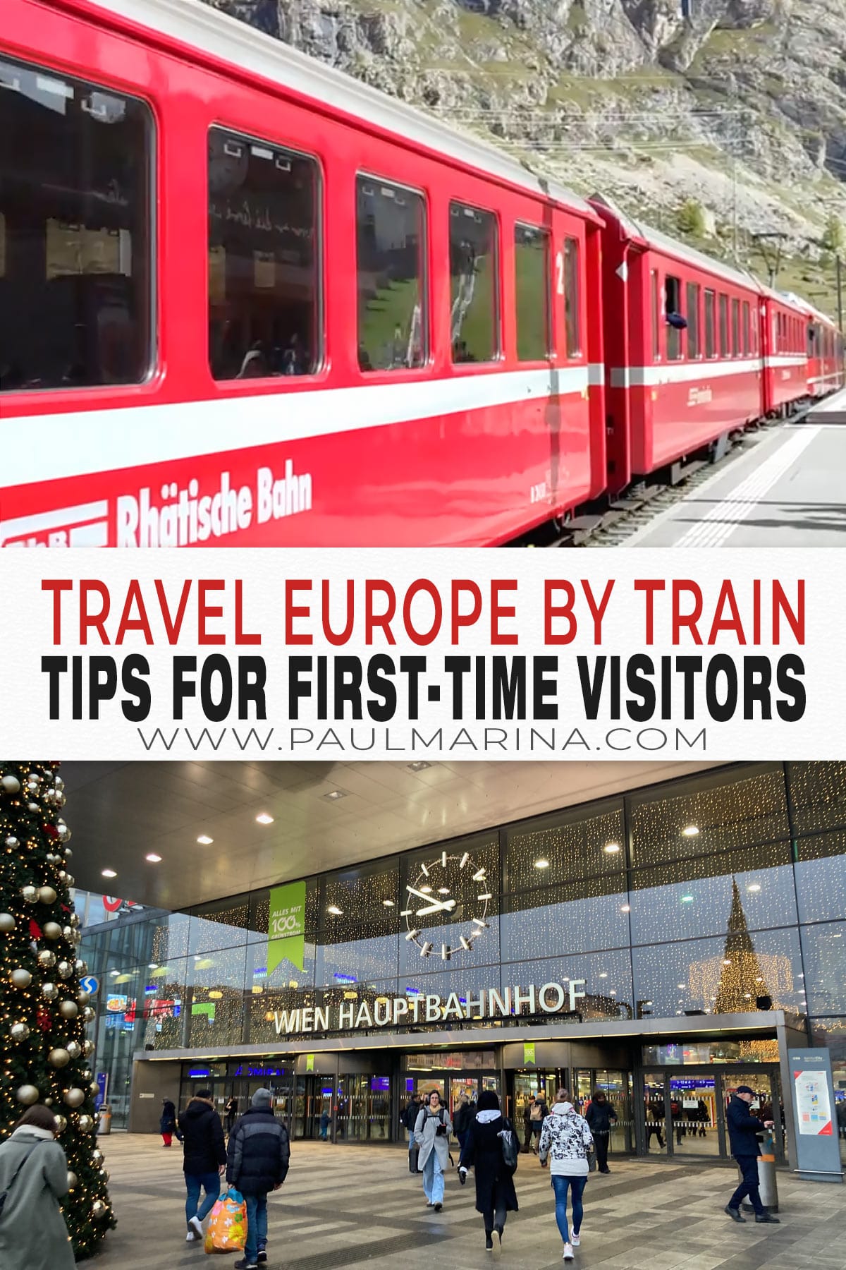 How to Travel Europe by Train: Tips for First-Time Visitors pin